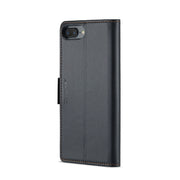 For iPhone 6 Plus/7 Plus/8 Plus CaseMe 023 Butterfly Buckle Litchi Texture RFID Anti-theft Leather Phone Case(Black)