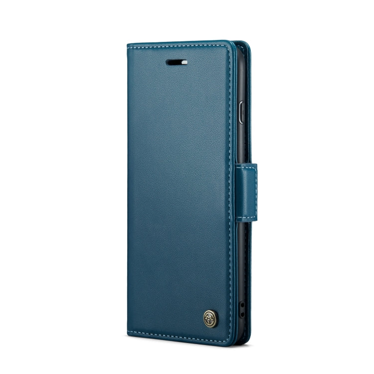 For iPhone 6 Plus/7 Plus/8 Plus CaseMe 023 Butterfly Buckle Litchi Texture RFID Anti-theft Leather Phone Case(Blue)