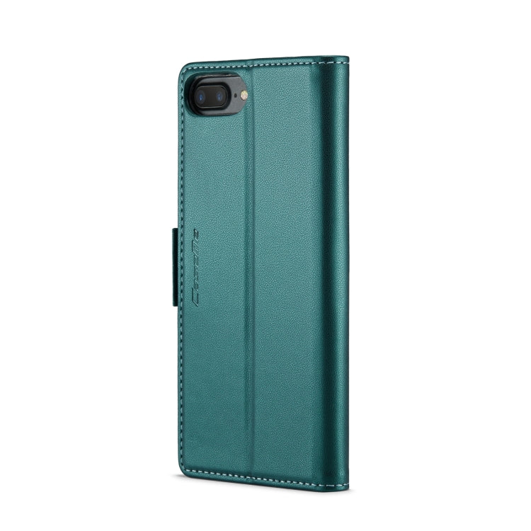 For iPhone 6 Plus/7 Plus/8 Plus CaseMe 023 Butterfly Buckle Litchi Texture RFID Anti-theft Leather Phone Case(Pearly Blue)