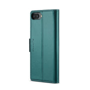 For iPhone 6 Plus/7 Plus/8 Plus CaseMe 023 Butterfly Buckle Litchi Texture RFID Anti-theft Leather Phone Case(Pearly Blue)