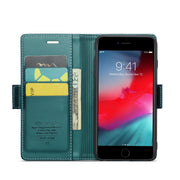 For iPhone 6 Plus/7 Plus/8 Plus CaseMe 023 Butterfly Buckle Litchi Texture RFID Anti-theft Leather Phone Case(Pearly Blue)