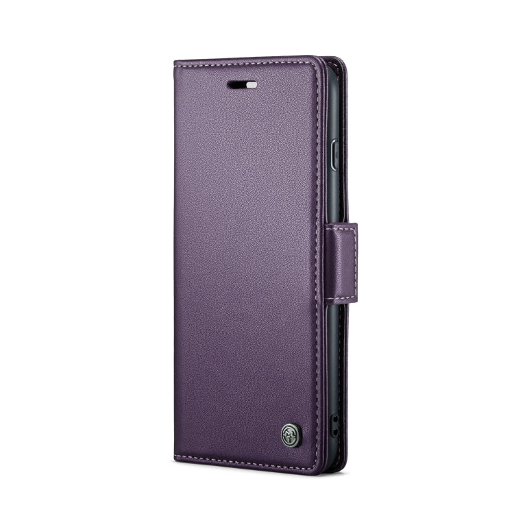For iPhone 6 Plus/7 Plus/8 Plus CaseMe 023 Butterfly Buckle Litchi Texture RFID Anti-theft Leather Phone Case(Pearly Purple)