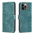 For iPhone 12 Pro Max Plaid Embossed Leather Phone Case(Green) - free shipping - PMC TechLife - Order now!