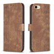 For iPhone SE 2022 / 7 / 8 Plaid Embossed Leather Phone Case(Brown) - free shipping - PMC TechLife - Order now!