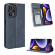 For Xiaomi Poco F5 5G / Redmi Note12 Turbo 5G Magnetic Buckle Retro Texture Leather Phone Case(Blue) - free shipping - PMC TechLife - Order now!