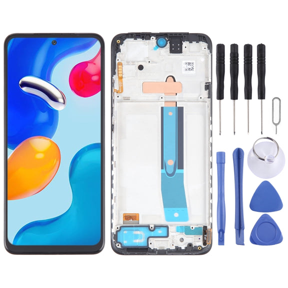 OLED Material LCD Screen For Xiaomi Redmi Note 11S 4G Digitizer Full Assembly with Frame