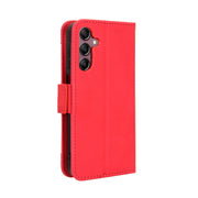 For Samsung Galaxy A15 Skin Feel Calf Texture Card Slots Leather Phone Case(Red)