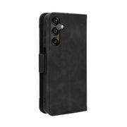 For Samsung Galaxy A25 5G Global Skin Feel Calf Texture Card Slots Leather Phone Case(Black)