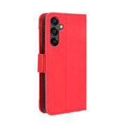For Samsung Galaxy A25 5G Global Skin Feel Calf Texture Card Slots Leather Phone Case(Red)