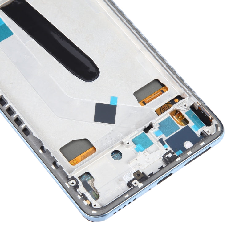 OLED LCD Screen For Xiaomi Poco F3 Digitizer Full Assembly with Frame(Blue)