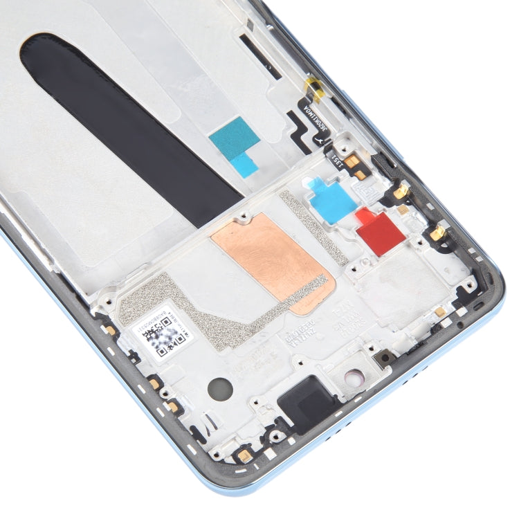 OLED LCD Screen For Xiaomi Poco F3 Digitizer Full Assembly with Frame(Blue)
