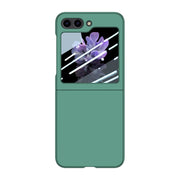 For Samsung Galaxy Z Flip5 Fuel Injection Integrated PC Skin Feel Phone Case(Green)