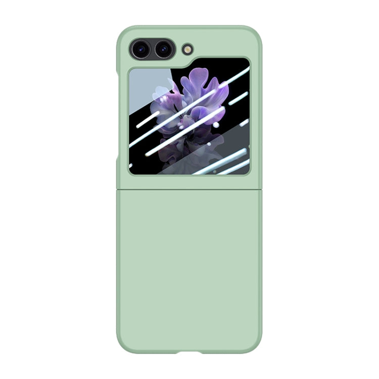 For Samsung Galaxy Z Flip5 Fuel Injection Integrated PC Skin Feel Phone Case(Mint Green)