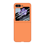 For Samsung Galaxy Z Flip5 Fuel Injection Integrated PC Skin Feel Phone Case(Flaming Orange)