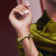 Ribbon Wave Metal Watch Band For Apple Watch 7 41mm(Gold)