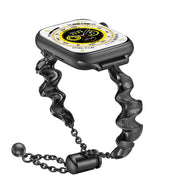 Ribbon Wave Metal Watch Band For Apple Watch 42mm(Black)