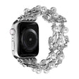 Four-leaf Bead Metal Watch Band For Apple Watch 2 38mm(Silver) - Watch Bands by PMC TechLife | Online Shopping South Africa | PMC TechLife