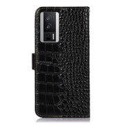 For Xiaomi Redmi K60 / K60 Pro 5G / Poco F5 Pro Crocodile Top Layer Cowhide Leather Phone Case(Black)