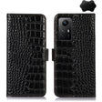 For Xiaomi Redmi Note 12S 4G Crocodile Top Layer Cowhide Leather Phone Case(Black) - free shipping - PMC TechLife - Order now!