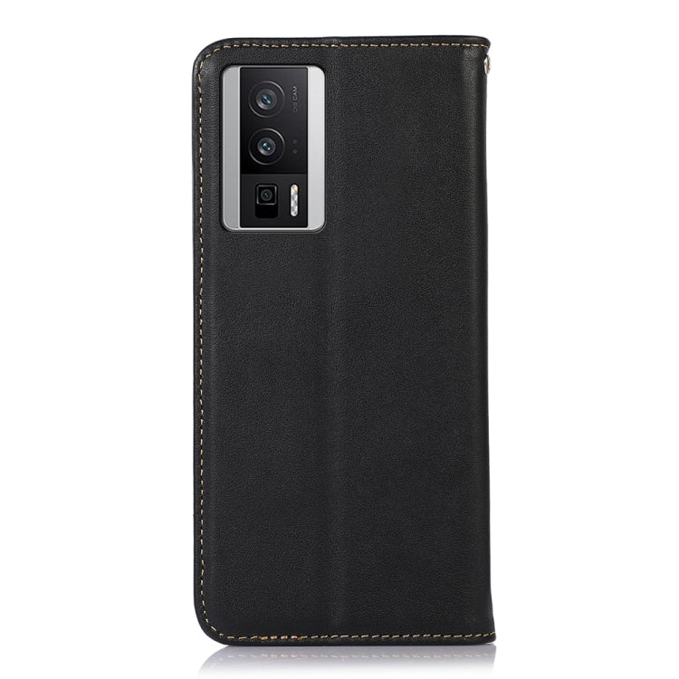 For Xiaomi Redmi K60 / K60 Pro / Poco F5 Pro KHAZNEH Nappa Top Layer Cowhide Leather Phone Case(Black)