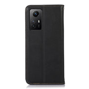 For Xiaomi Redmi Note 12S 4G KHAZNEH Nappa Top Layer Cowhide Leather Phone Case(Black)