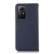 For Xiaomi Redmi Note 12S 4G KHAZNEH Nappa Top Layer Cowhide Leather Phone Case(Blue)