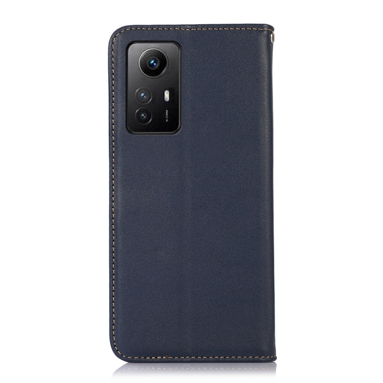For Xiaomi Redmi Note 12S 4G KHAZNEH Nappa Top Layer Cowhide Leather Phone Case(Blue)