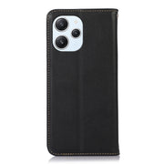 For Xiaomi Redmi 12 KHAZNEH Nappa Top Layer Cowhide Leather Phone Case(Black)
