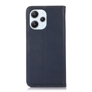 For Xiaomi Redmi 12 KHAZNEH Nappa Top Layer Cowhide Leather Phone Case(Blue)