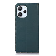 For Xiaomi Redmi 12 KHAZNEH Nappa Top Layer Cowhide Leather Phone Case(Green)