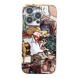 For iPhone 14 Precise Hole Oil Painting Pattern PC Phone Case(Tobacco Pipe) - iPhone 14 Cases by PMC TechLife | Online Shopping South Africa | PMC TechLife