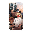 For iPhone 14 Pro Precise Hole Oil Painting Pattern PC Phone Case(Tower) - iPhone 14 Pro Cases by PMC TechLife | Online Shopping South Africa | PMC TechLife