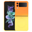 For Samsung Galaxy Z Flip3 5G Liquid TPU Silicone Gradient MagSafe Phone Case(Orange Yellow) - Galaxy Phone Cases by PMC TechLife | Online Shopping South Africa | PMC TechLife