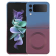 For Samsung Galaxy Z Flip3 5G Liquid TPU Silicone Gradient MagSafe Phone Case(Blue Purple) - Galaxy Phone Cases by PMC TechLife | Online Shopping South Africa | PMC TechLife