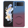 For Samsung Galaxy Z Flip4 Liquid TPU Silicone Gradient MagSafe Phone Case(Blue Purple) - Galaxy Z Flip4 5G Cases by PMC TechLife | Online Shopping South Africa | PMC TechLife