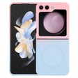 For Samsung Galaxy Z Flip5 Liquid TPU Silicone Gradient MagSafe Phone Case(Pink Blue) - Galaxy Z Flip5 Cases by PMC TechLife | Online Shopping South Africa | PMC TechLife