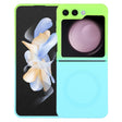 For Samsung Galaxy Z Flip5 Liquid TPU Silicone Gradient MagSafe Phone Case(Cyan Blue) - free shipping - PMC TechLife - Order now!