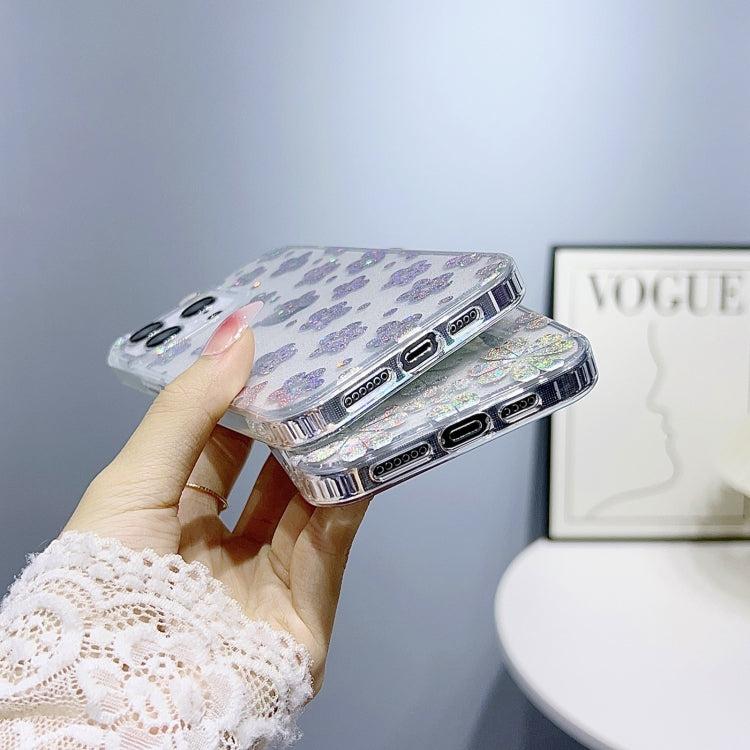 For iPhone 11 Pro Max Little Star Series Glitter Powder TPU Phone Case(Polka Dots)