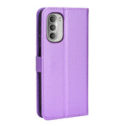 For Motorola Moto G52J 5G Diamond Texture Leather Phone Case(Purple)