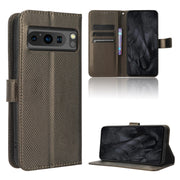 For Google Pixel 8 Pro Diamond Texture Leather Phone Case(Brown)