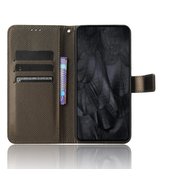 For Google Pixel 8 Pro Diamond Texture Leather Phone Case(Brown)
