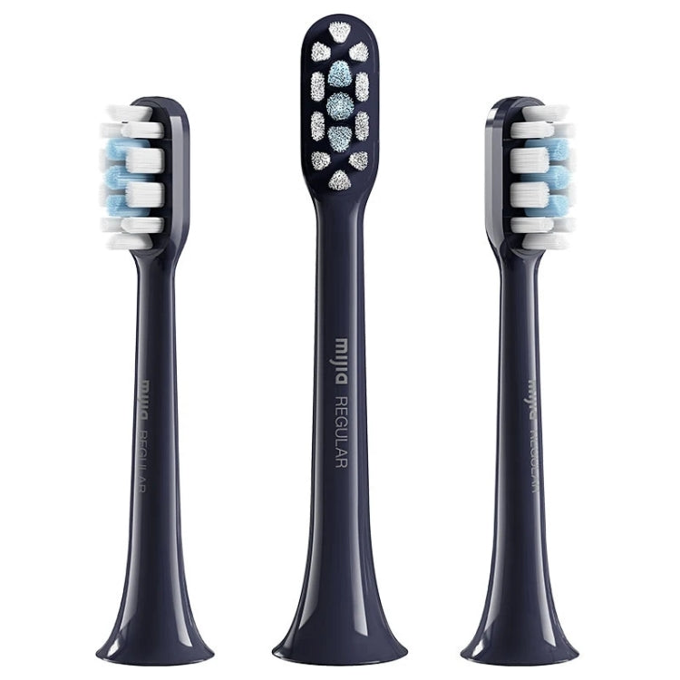 Original Xiaomi Mijia 3pcs Brush Head Standard Type for Sonic Electric Toothbrush T301 / T302(Black)