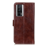 For Xiaomi Poco F5 Pro/Redmi K60/K60 Pro Retro Crazy Horse Texture Horizontal Flip Leather Phone Case(Brown)