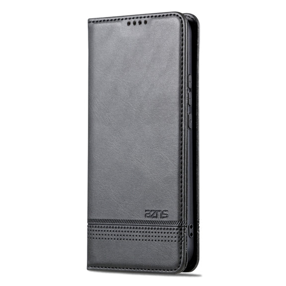 For Huawei Nova 11 Pro AZNS Magnetic Calf Texture Flip Leather Phone Case(Black)