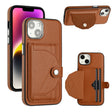 For iPhone 14 Shockproof Leather Phone Case with Card Holder(Brown) - free shipping - PMC TechLife - Order now!