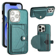 For iPhone 14 Pro Shockproof Leather Phone Case with Card Holder(Green) - free shipping - PMC TechLife - Order now!