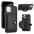 For iPhone 11 Pro Max Shockproof Leather Phone Case with Card Holder(Black) - free shipping - PMC TechLife - Order now!