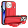 For iPhone 13 Pro Shockproof Leather Phone Case with Wrist Strap(Red) - free shipping - PMC TechLife - Order now!