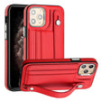 For iPhone 11 Pro Shockproof Leather Phone Case with Wrist Strap(Red) - free shipping - PMC TechLife - Order now!
