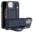 For iPhone 11 Pro Max Shockproof Leather Phone Case with Wrist Strap(Blue) - free shipping - PMC TechLife - Order now!